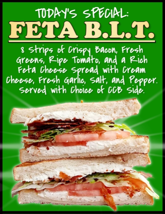 FETA BLT | PosterMyWall
