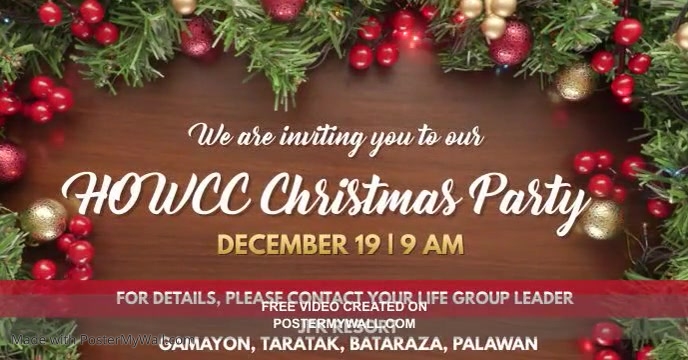 Copy of Copy of Brown Christmas Invite Facebook Event Cover | PosterMyWall