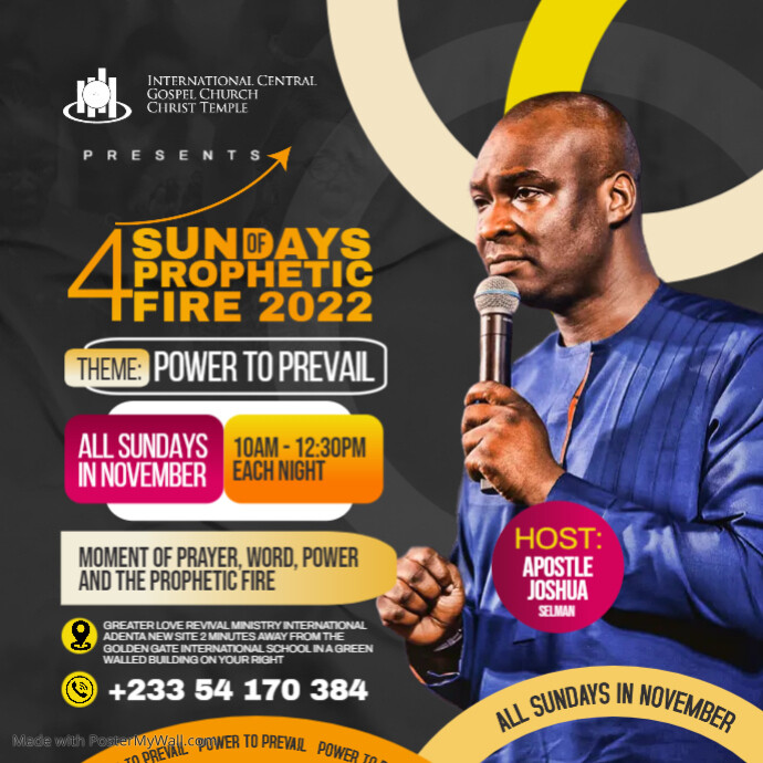 Church, Conference flyer