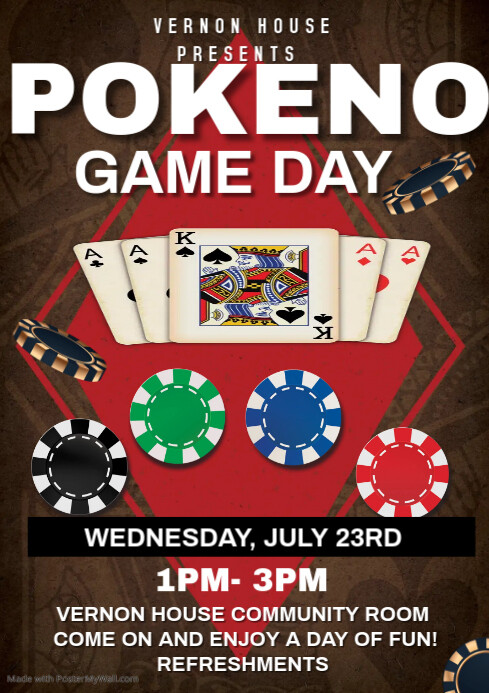 cards game A4 template