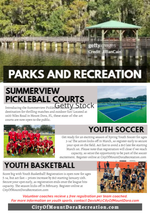 Copy of January Newsletter-Recreation | PosterMyWall