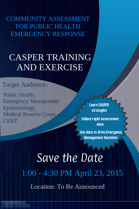 CASPER Training and Exercise | PosterMyWall