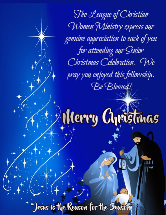 Nativity With Message merry christmas, happy nativity | PosterMyWall