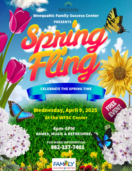 Spring Cmmunity Event Spring Fling Event Flyer | PosterMyWall