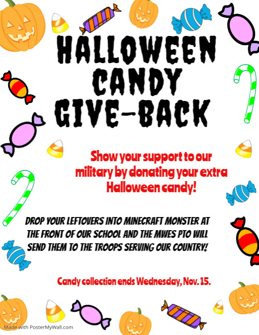 Candy Donation PosterMyWall