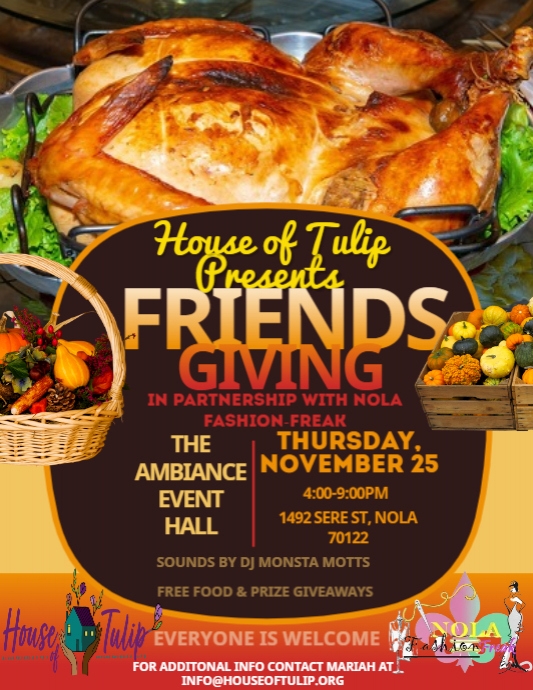 Copy of Thanksgiving Turkey Giveaway Flyer PosterMyWall