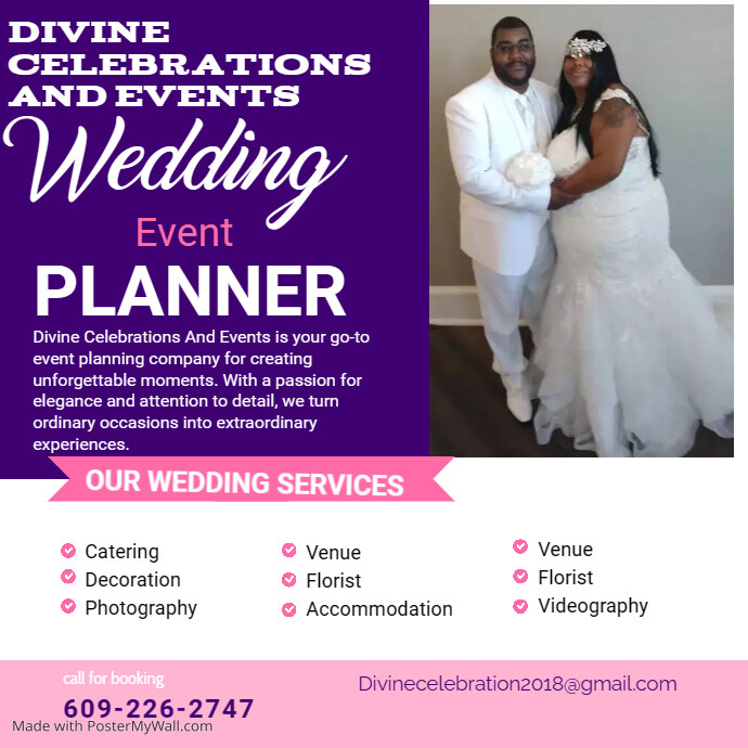 Wedding Planner Service ad Instagram Post template