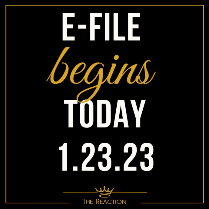 Copy of efile begin date PosterMyWall
