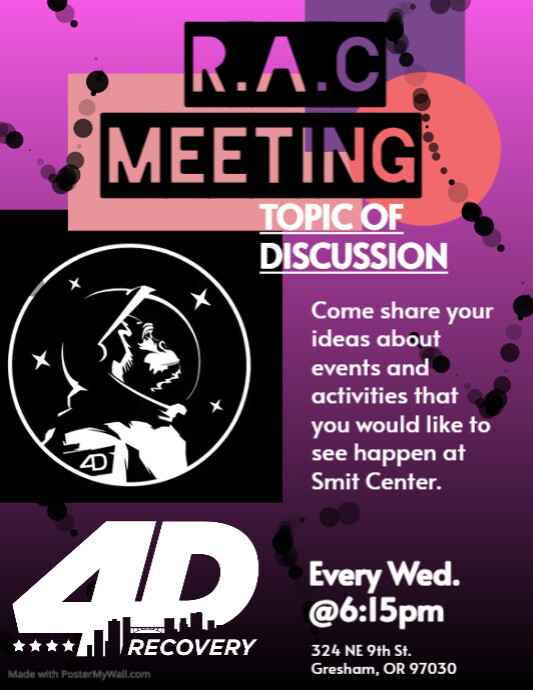 Coach Rac Poster Copy of RAC meeting (print) | PosterMyWall