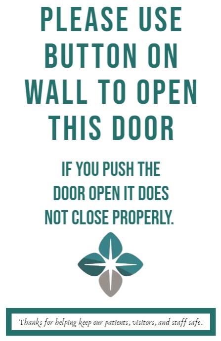 no visitors patient floor (1) Tabloid template