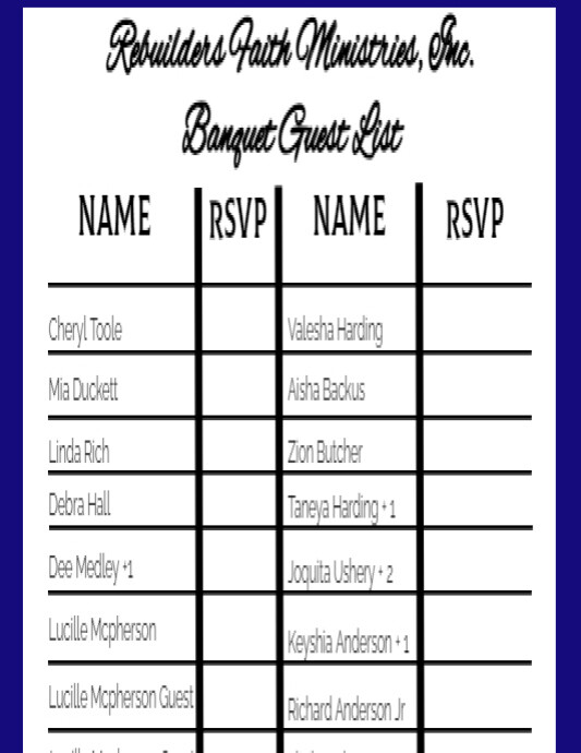 Sign Up Sheet Template | PosterMyWall