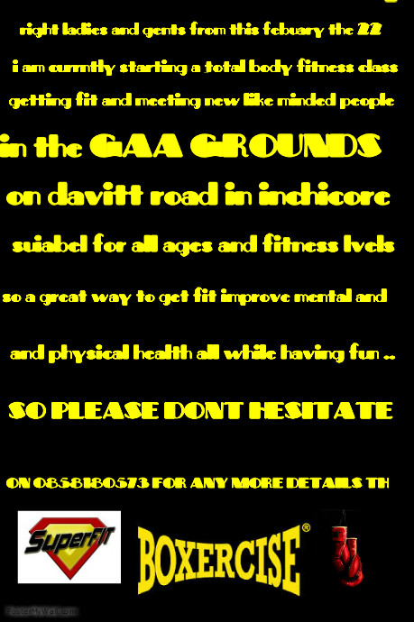 Copy of CORE FITNESS@BOXERCISE | PosterMyWall