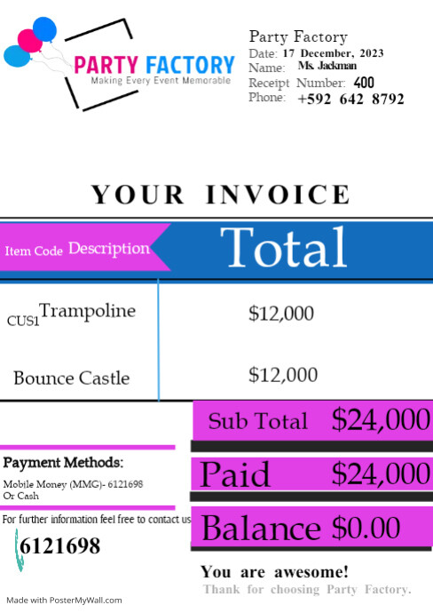 Random Invoice Copy Copy of Copy of Copy of Copy of Copy of Copy of Invoice Template (7 ...
