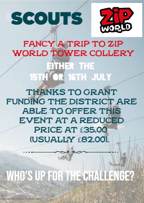 Copy of Zip line birthday party invitation | PosterMyWall