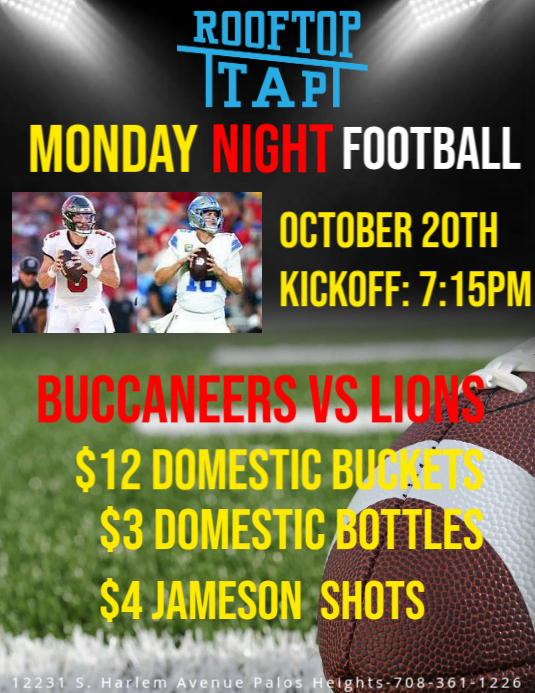 monday night football ad PosterMyWall