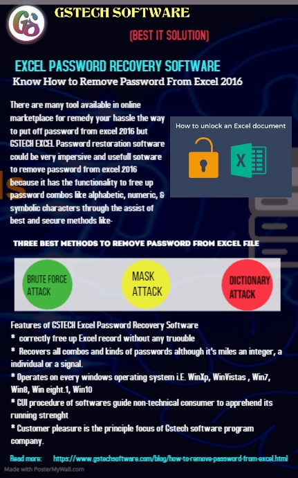 Copy of GSTECH Excel Password Recovery Software | PosterMyWall
