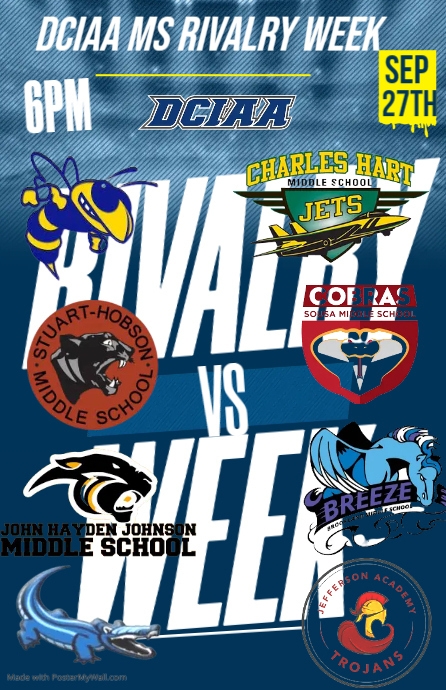 Football Rivals Flyer Football Games Flyer | PosterMyWall