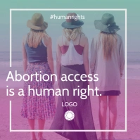 Abortion Rights Instagram Image template