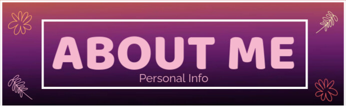 About Me twitch panel Template | PosterMyWall