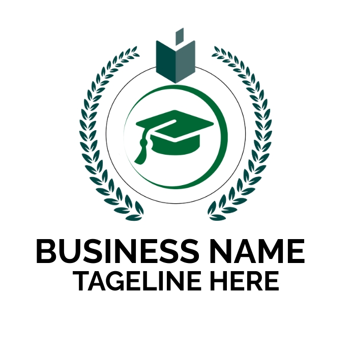 abroad study , college, university, academy Logo template