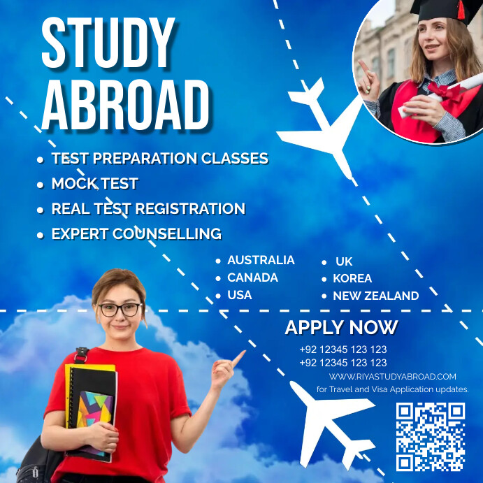 abroad study flyer Template | PosterMyWall