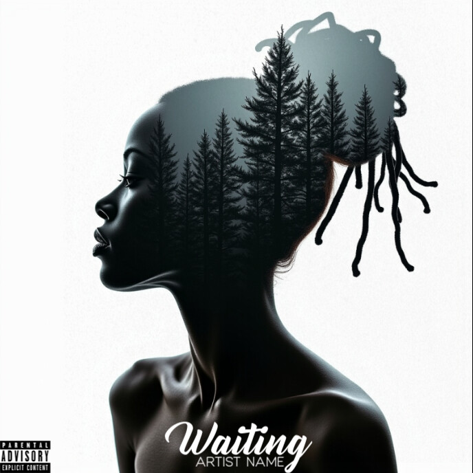 Abstract Abstract Woman, City , Silhouette, R&b, Hip Hop, Love Song Album Cover (2) Album Cover 专辑封面 template