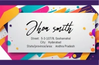 Abstract Address Label Templates Label