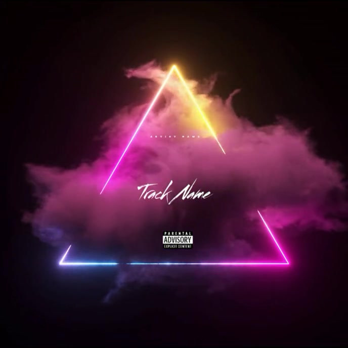 Abstract Best Smoke Cover Album Cover Portada de Álbum template