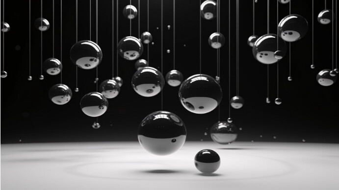 abstract black and white background YouTube Thumbnail template