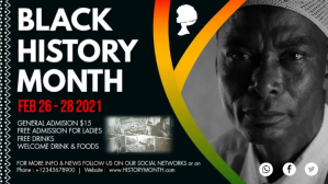 Noir Black History Month Event Facebook Cover Video Template