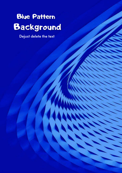 Pattern A4 Abstract Blue Pattern A4 Template | PosterMyWall