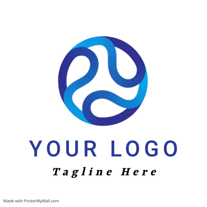 Create Logo Background Abstract colorful gradient logo design Template | PosterMyWall