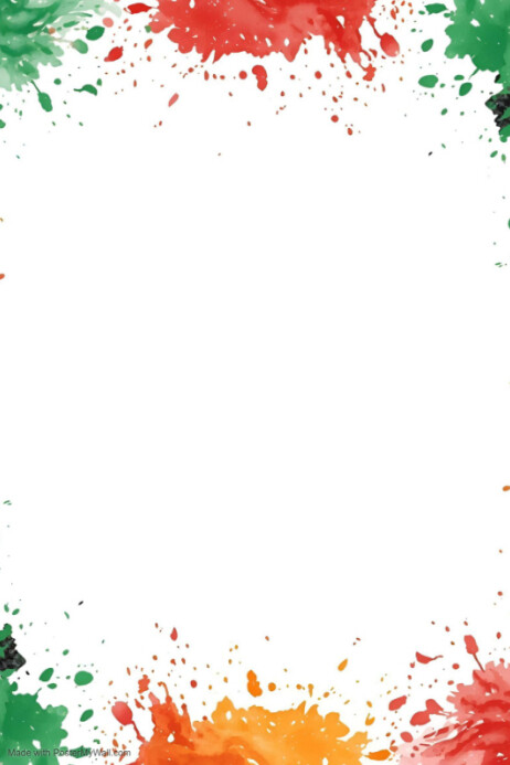 Poster Border Examples Abstract Creative Colorful Border Frame Poster Template | PosterMyWall