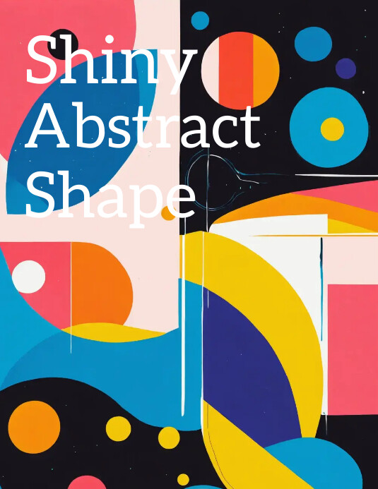 Abstract design Flyer (US Letter) template