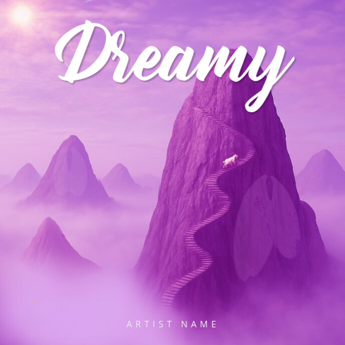 Abstract Dreamy Album Cover Albumcover template