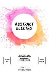Abstract party flyer template | PosterMyWall
