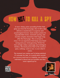 Red Espionage Thriller Book Pamflet Template - Page 2