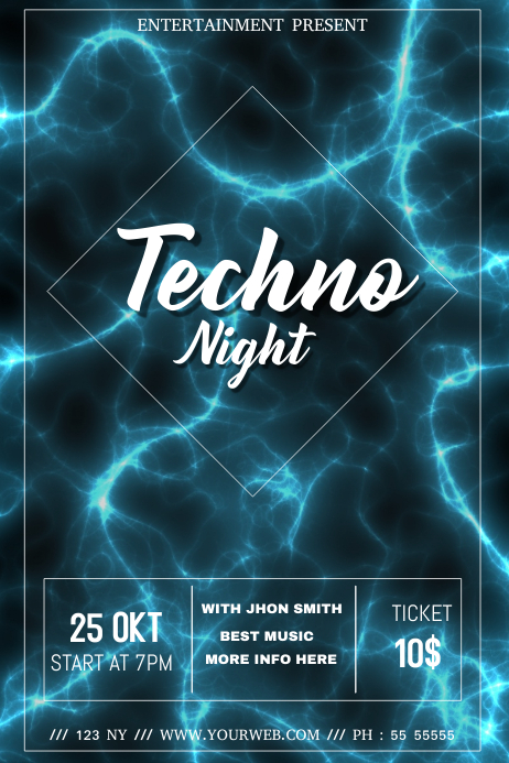 Abstract event flyer template | PosterMyWall