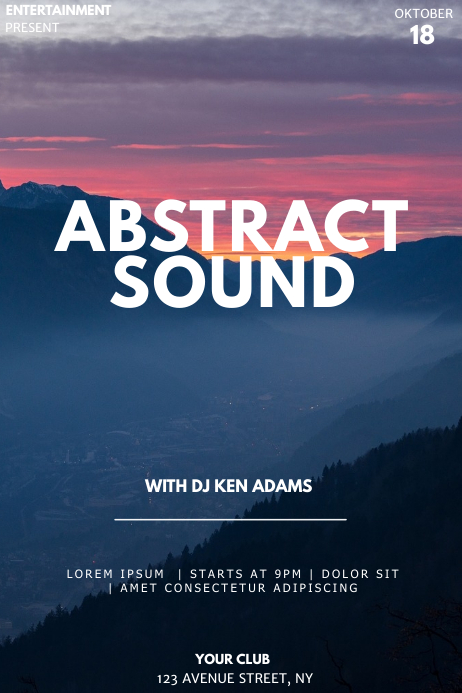 abstract event flyer template | PosterMyWall