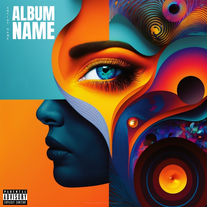Abstract Eye Album Cover Design Template PosterMyWall Abstract Eye Album Cover Design Template PosterMyWall
