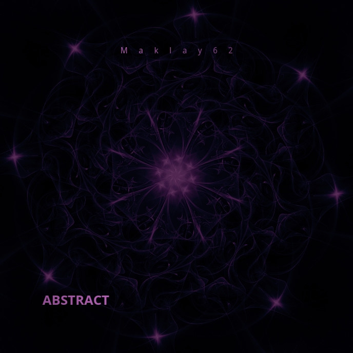 Abstract Fractal Art Music Album CD Cover Template | PosterMyWall