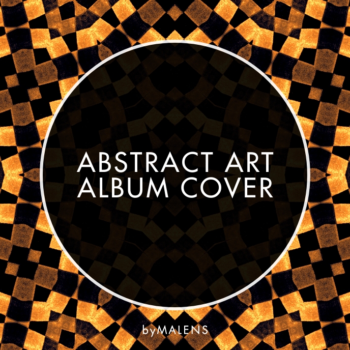 Abstract Gold Album CD Cover Music Template | PosterMyWall