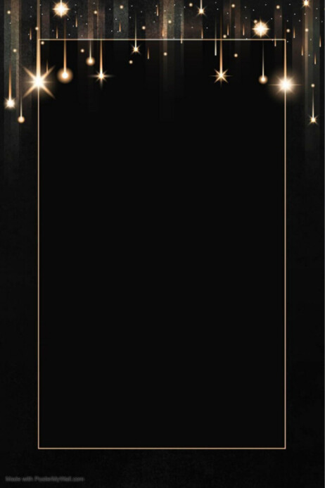 Abstract Golden Frame Border Poster template