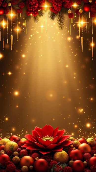 Abstract Golden Holiday Glow  Instagram Story Instagram-verhaal template