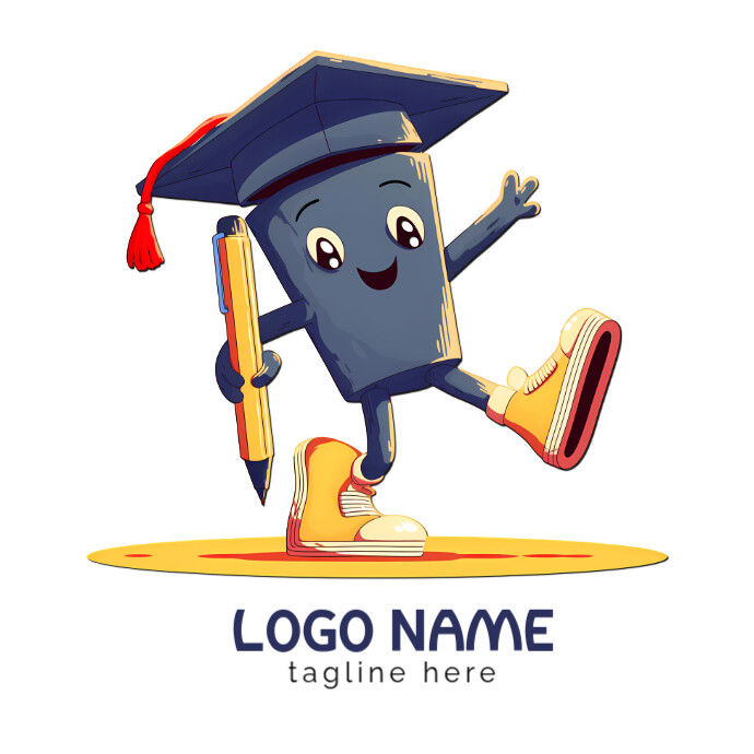 Abstract Graduate Mascot Logo Template | PosterMyWall
