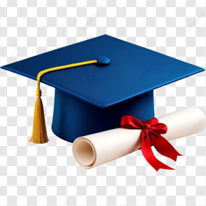 Abstract Graduation Cap With Diploma Illustration  Instagram Post template