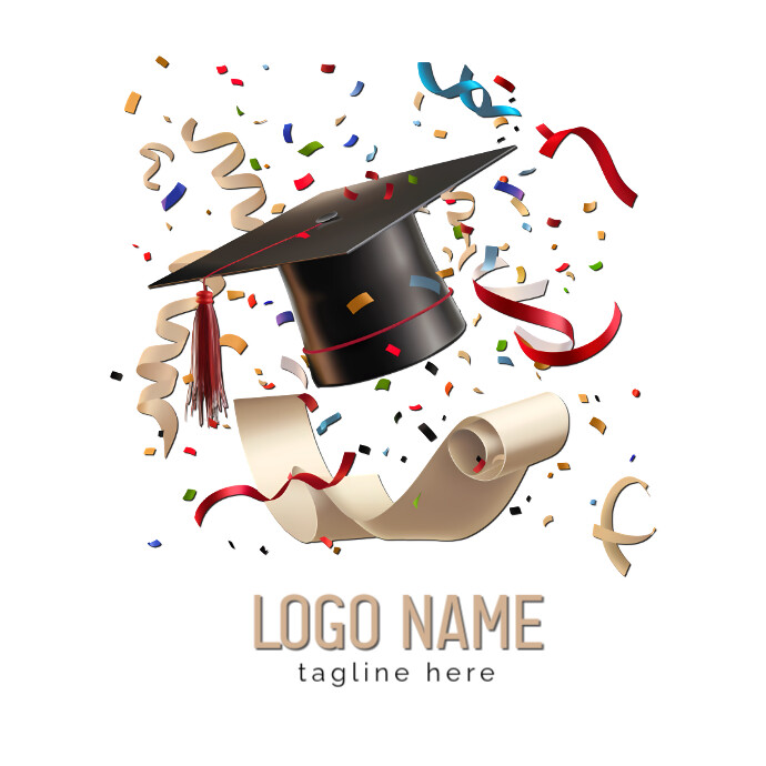 Copy of Abstract Graduation Logo | PosterMyWall