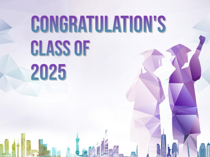Graduation Card Presentation Copy of Abstract Graduation Presentation card template | PosterMyWall