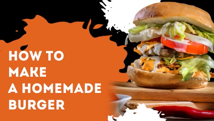 Abstract How To Make Burger Home Miniatura di YouTube template