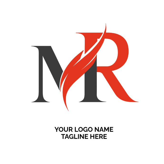 Abstract MR logo template